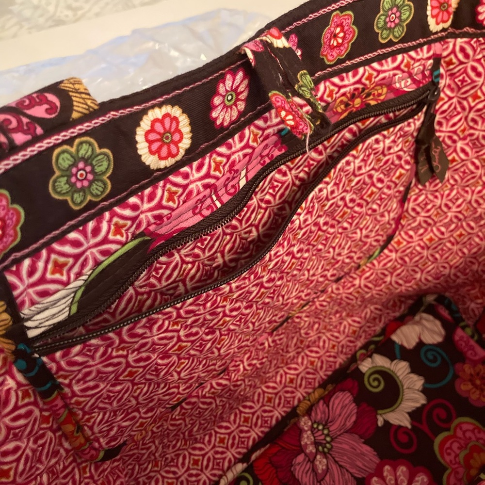 Vera Bradley Quilted Cotton Tote Bag - Picture 7 of 7